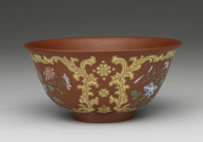 图片[2]-Yixing tea bowl with flowers in painted enamels, Qing dynasty, Kangxi reign (1662-1722)-China Archive